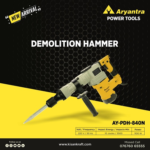 Different types of Demolition Hammers and their uses